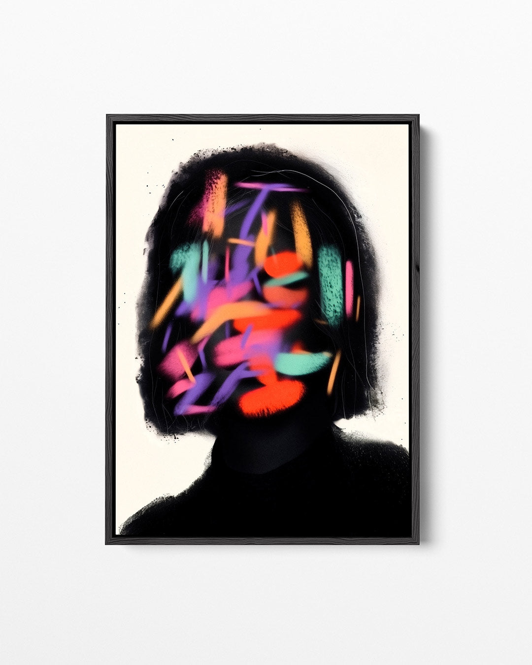 Kleurrijke vormen – staand wanddecoratie kunstwerk