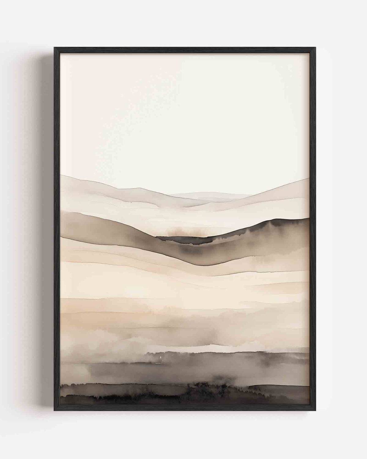 Landschap in beige – natuur portret poster als wanddecoratie