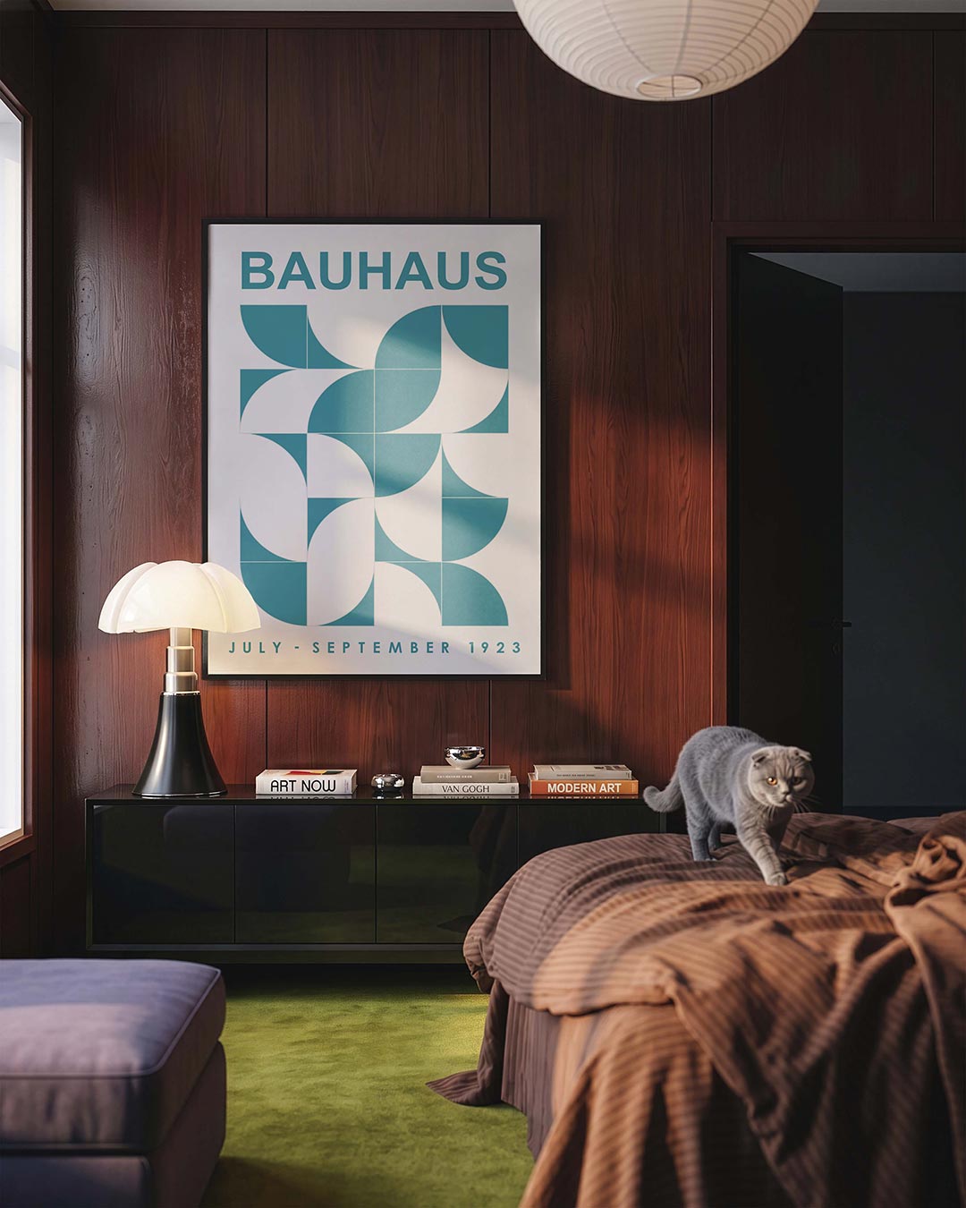 Vorm en kleur – geometrische Bauhaus poster in staand formaat