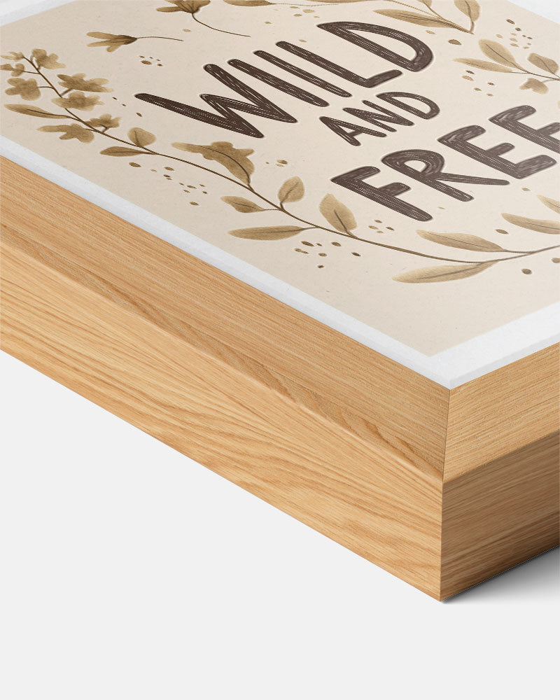 Wild and Free Boho – kids poster als vrolijke staande wanddecoratie