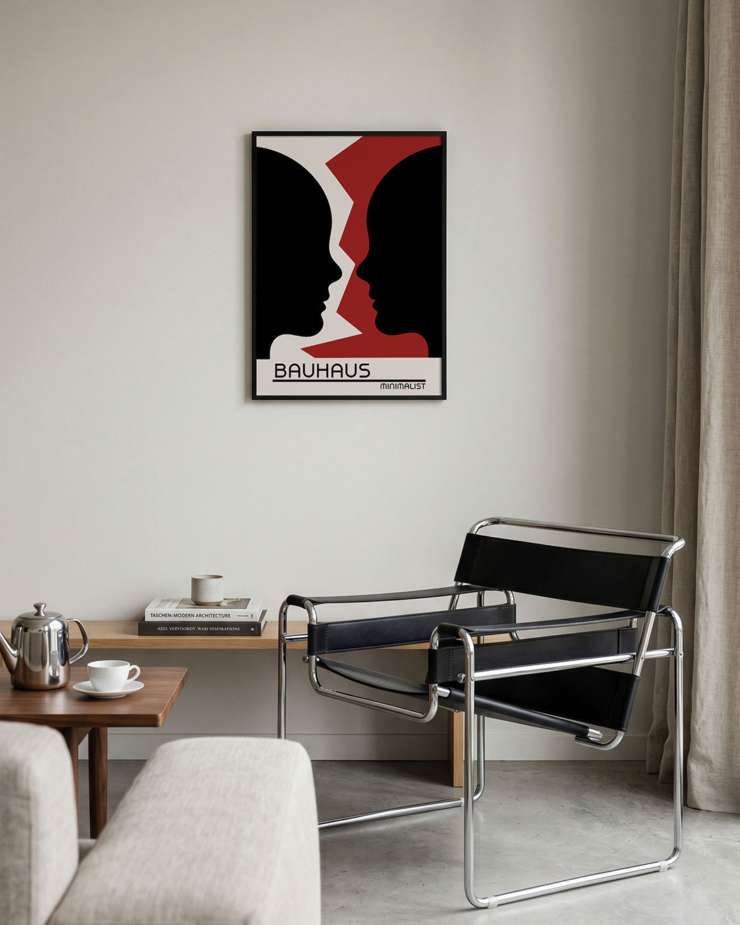 Vormen en vlakken – geometrische Bauhaus poster in staand formaat