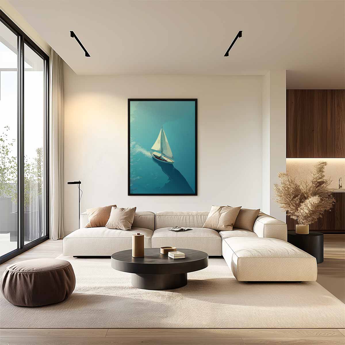 Zacht Briesje op Zee – staand kunstwerk voor modern interieur