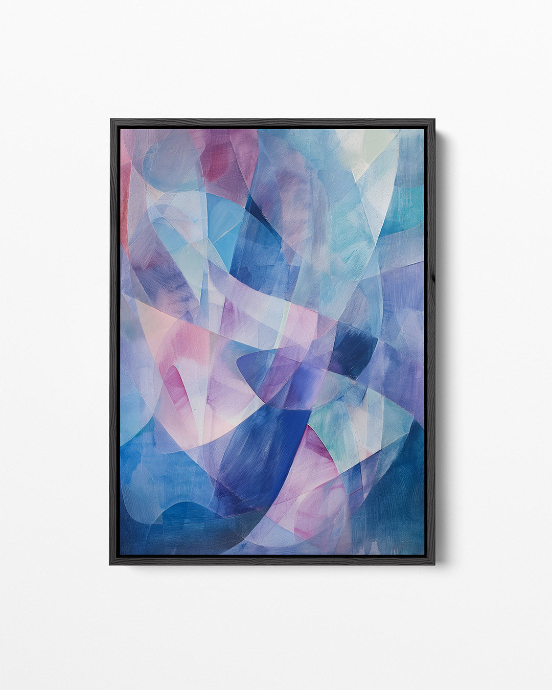 Vloeiende kleurencompositie – staand wanddecoratie kunstwerk