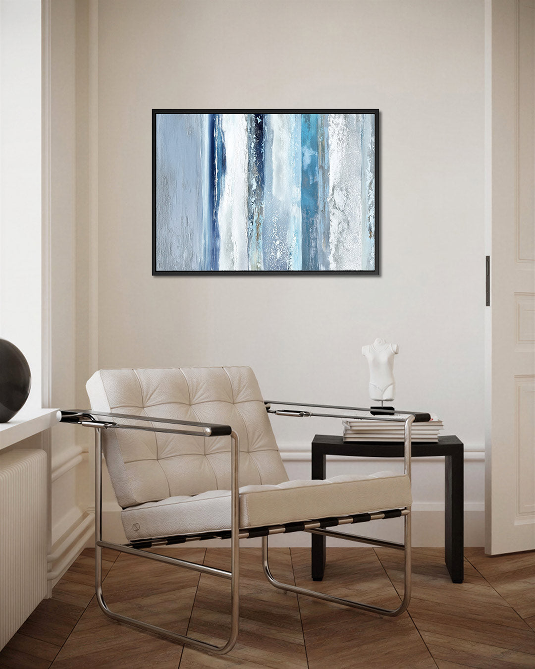 Verticale kleurenstroken – kunstwerk op canvas, dibond of plexiglas