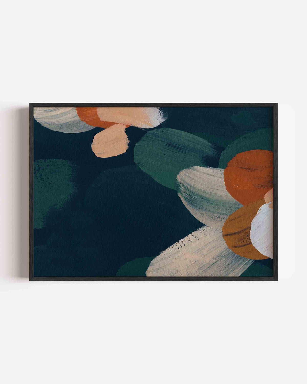 Abstracte vormen – schilderkunst landscape poster als wanddecoratie