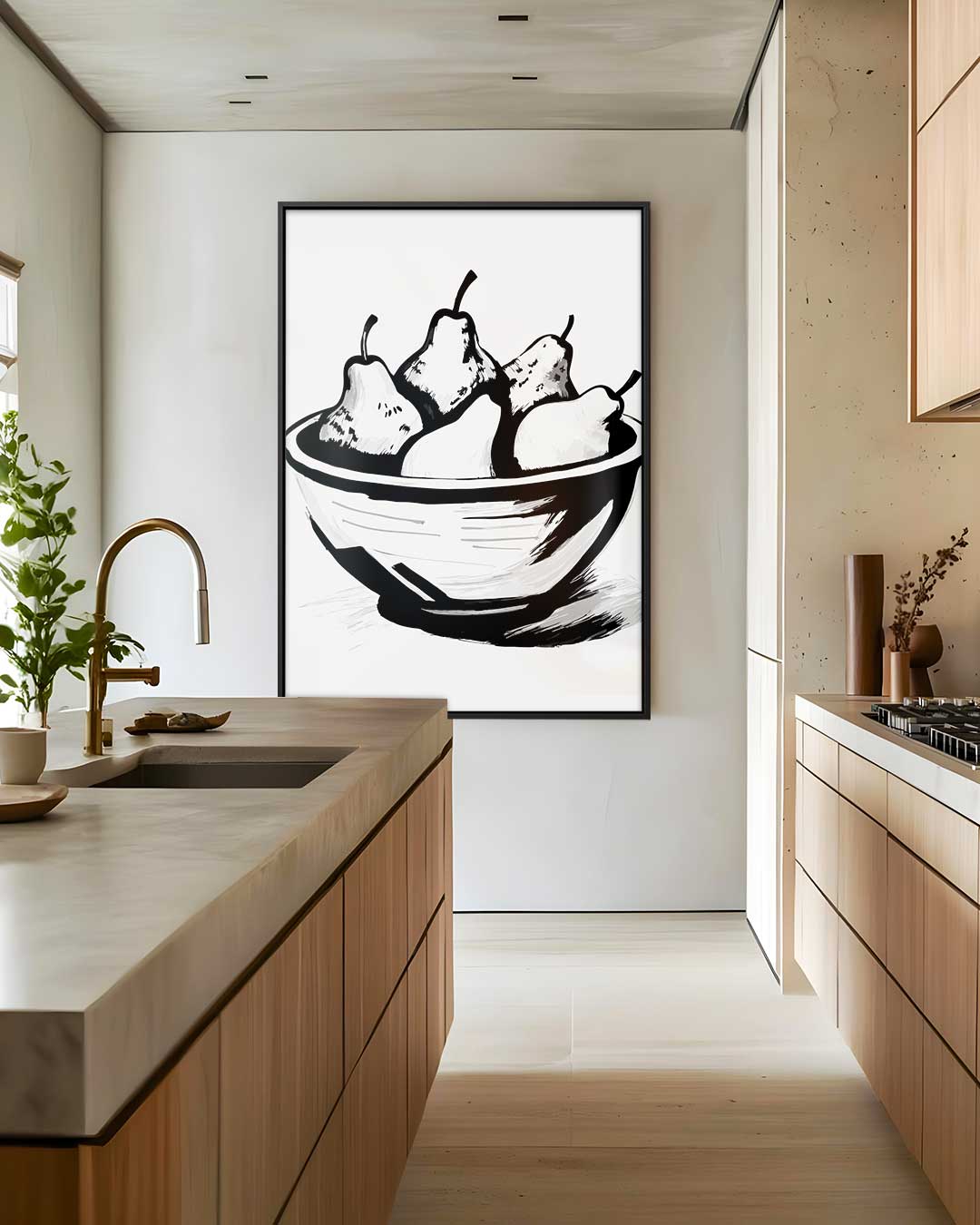 Simpele Charme van Peertjes – staand kunstwerk voor modern interieur
