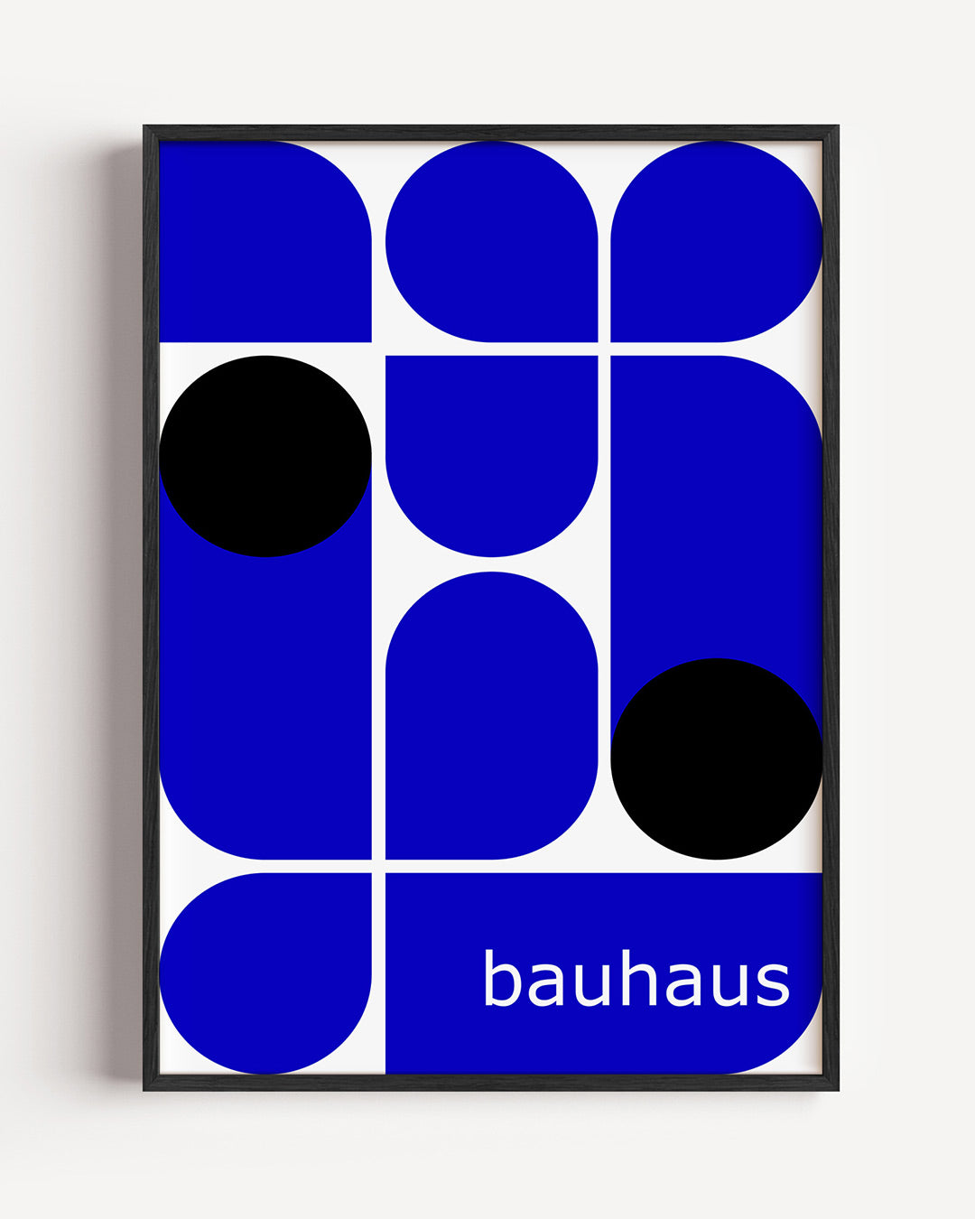 Vorm en kleur – staande Bauhaus poster als wanddecoratie