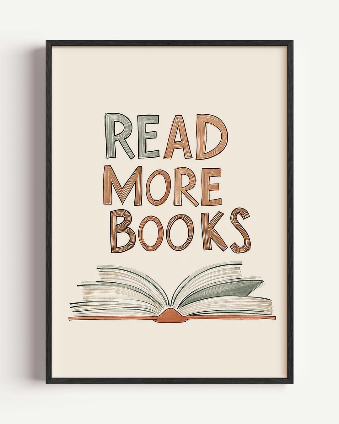 Boekenliefde – kids portret poster als wanddecoratie