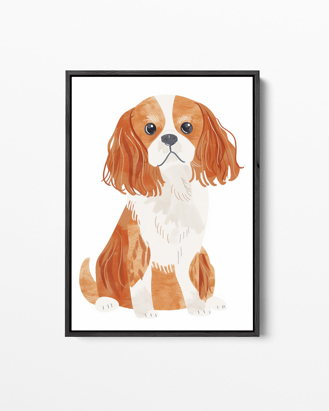Hond illustratie – staand wanddecoratie kunstwerk