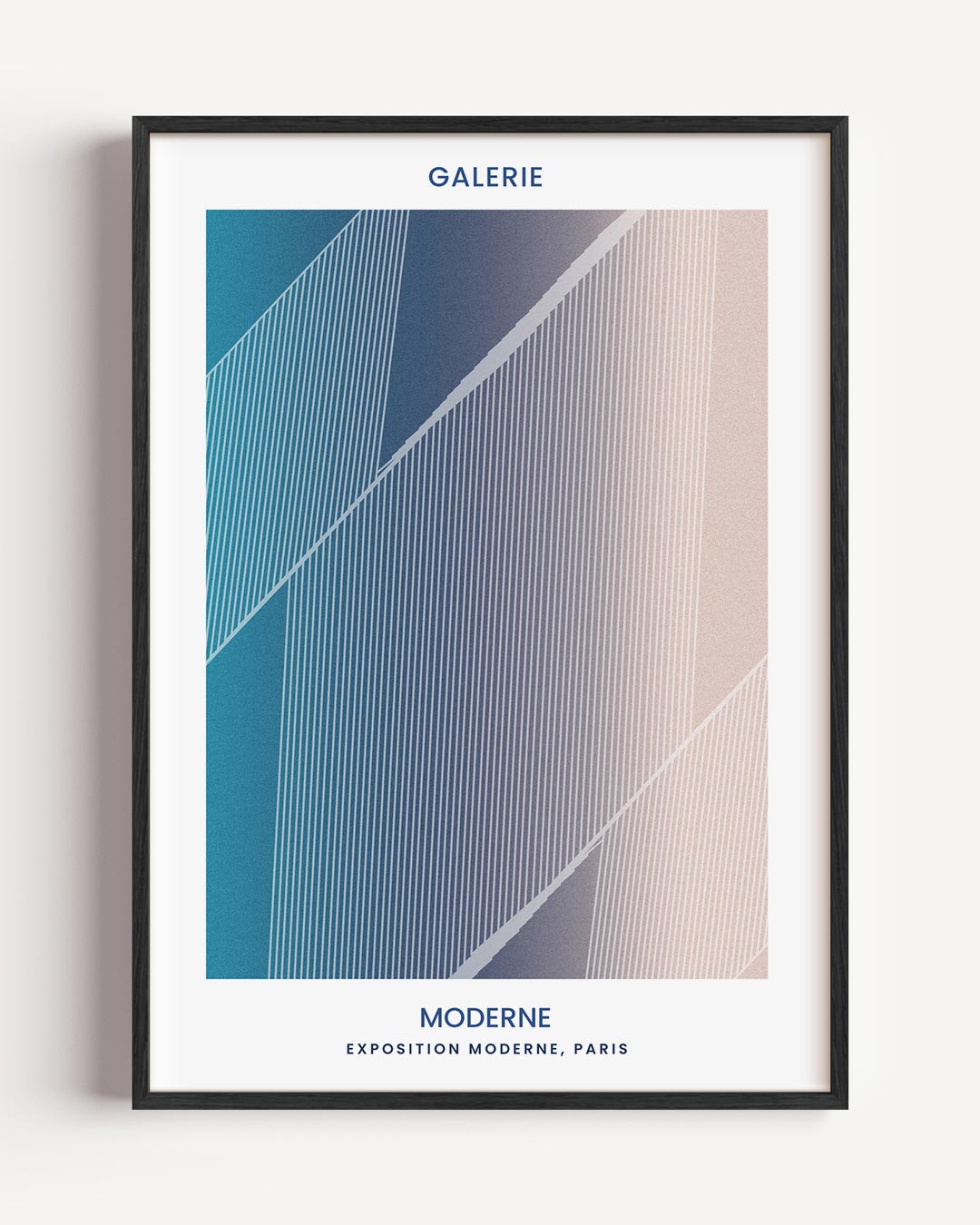 Moderne Expositie – kleurrijke abstracte portret poster als wanddecoratie