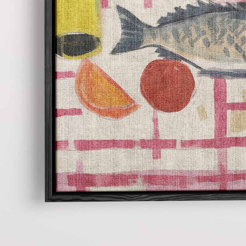 Mediterrane Tafereel – staand kunstwerk voor modern interieur