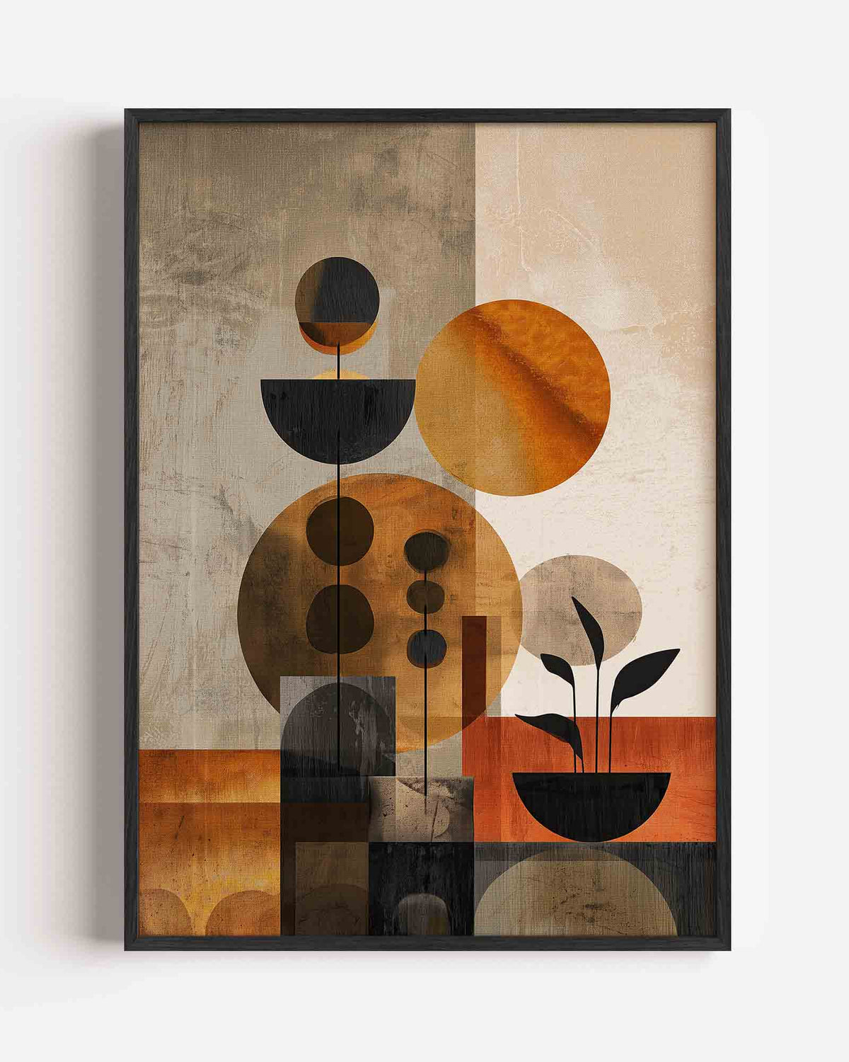 Abstracte vormen – abstracte portret poster als wanddecoratie