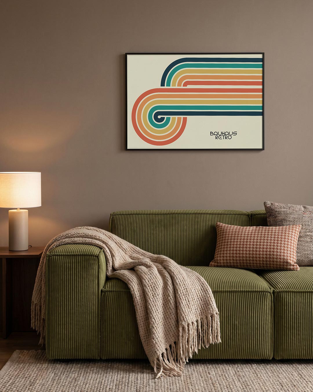 Abstracte – geometrische Bauhaus poster in liggend formaat