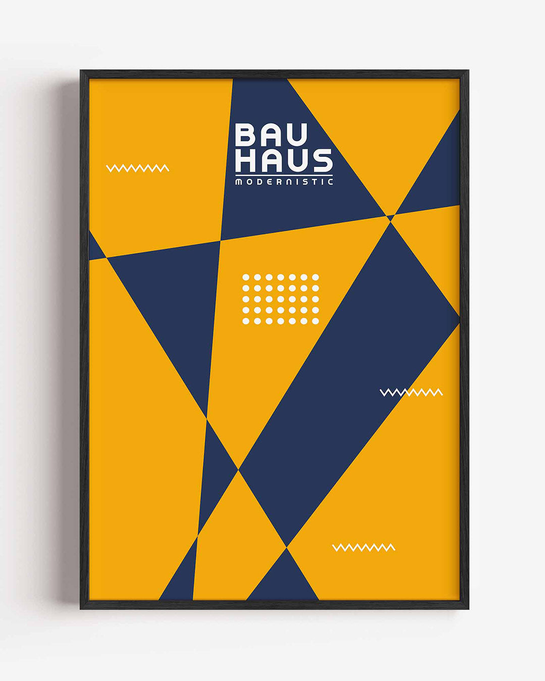 Vormen en vlakken – staande Bauhaus poster als wanddecoratie