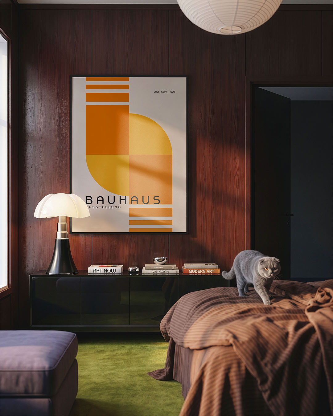 Vorm en kleur – geometrische Bauhaus poster in staand formaat