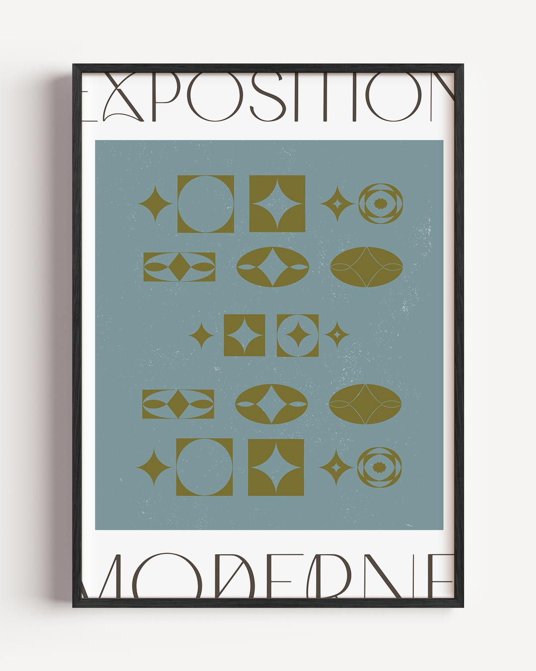 Stijlvolle Geometrische Kunstposter – elegante portret poster als wanddecoratie