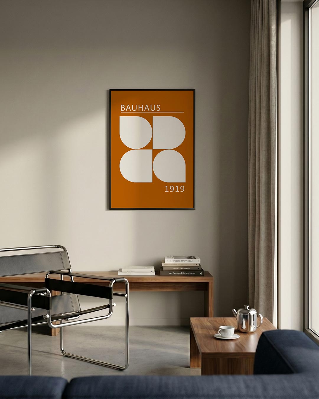  – staande Bauhaus poster voor aan de muur