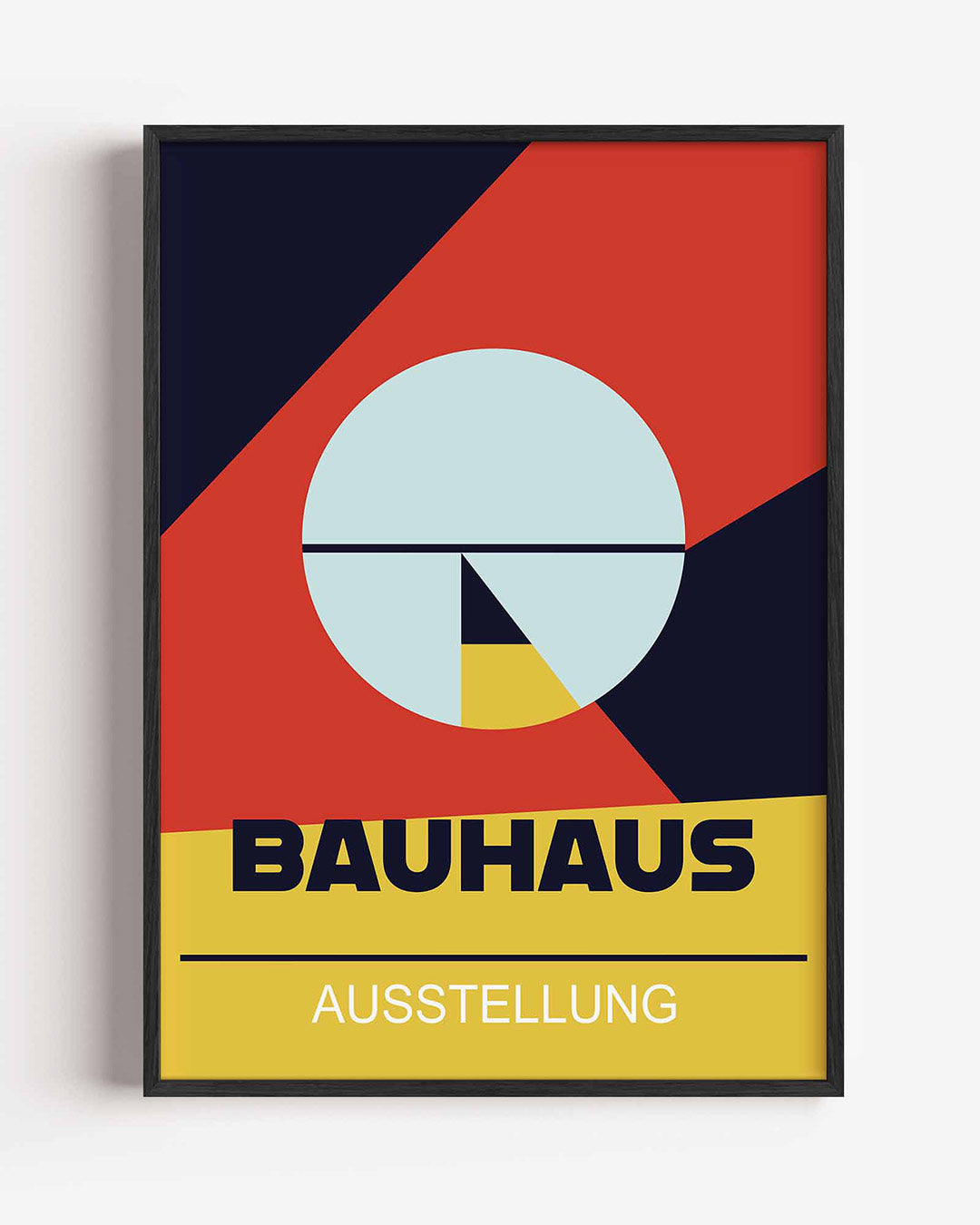 Vormen en vlakken – staande Bauhaus poster als wanddecoratie