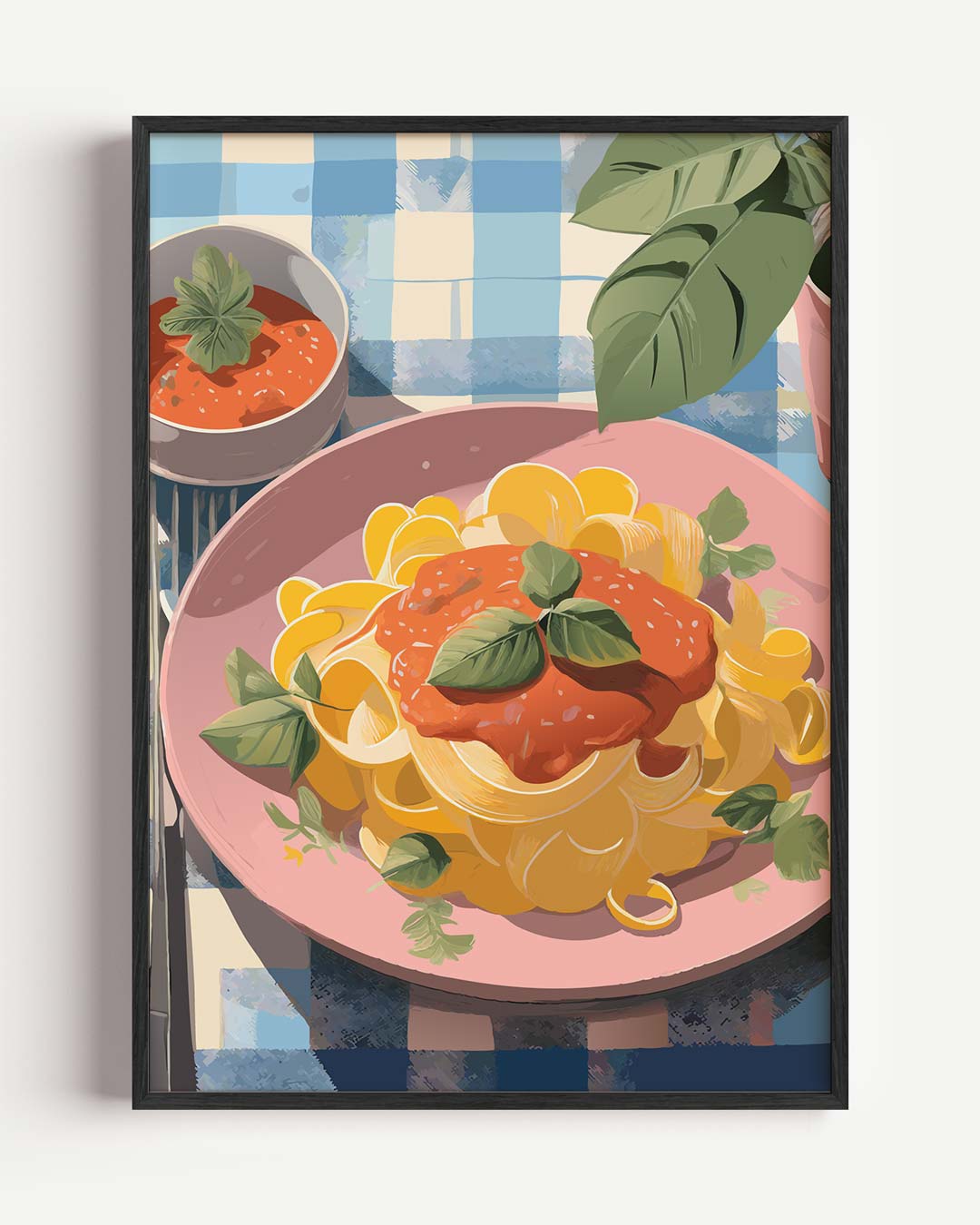 Pasta Liefde Print – keuken portret poster als wanddecoratie
