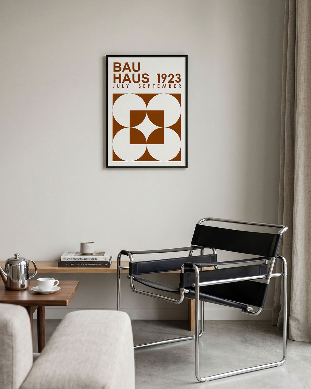 Vormen en vlakken – geometrische Bauhaus poster in staand formaat