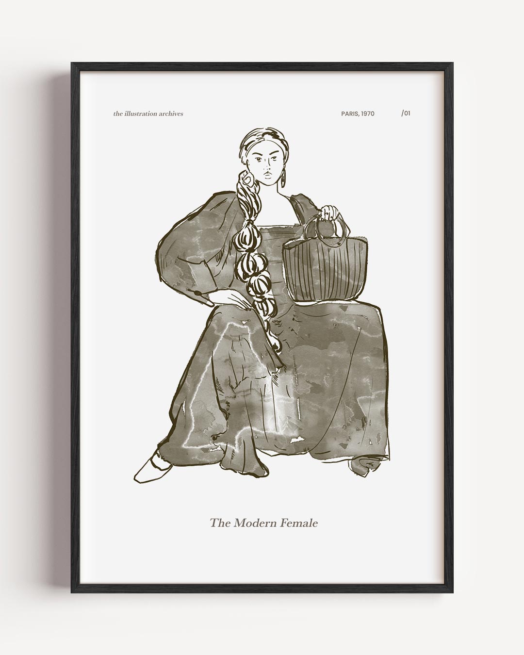 The Modern Female – vrouwelijk portret poster als wanddecoratie