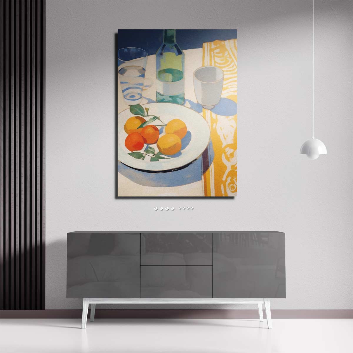 Mediterraanse Stilleven in Zonlicht – portret kunstwerk als wanddecoratie, afbeelding 18