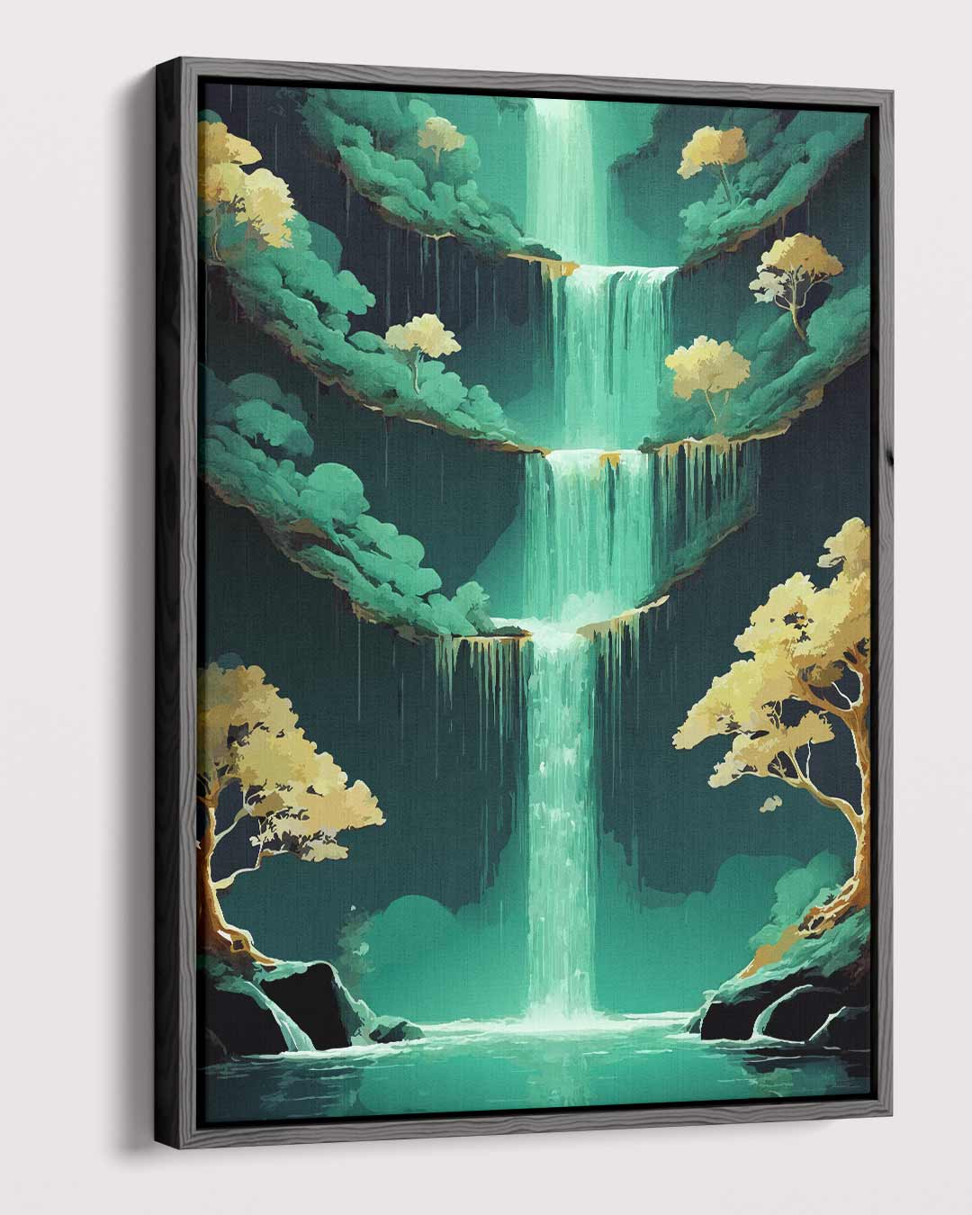 Magische Waterval – dibond kunstwerk als wanddecoratie