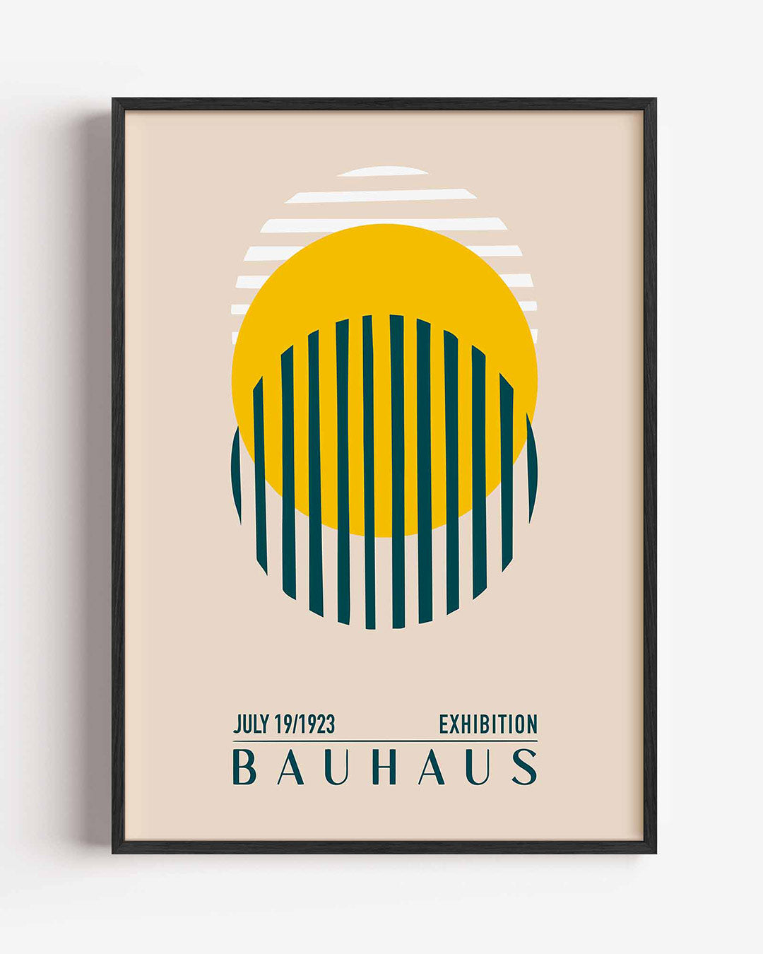 Vorm en kleur – staande Bauhaus poster als wanddecoratie
