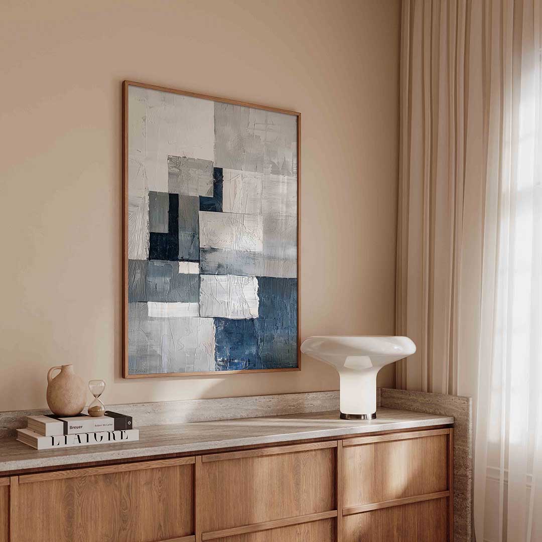Abstracte rechthoeken – textuur poster in staand formaat