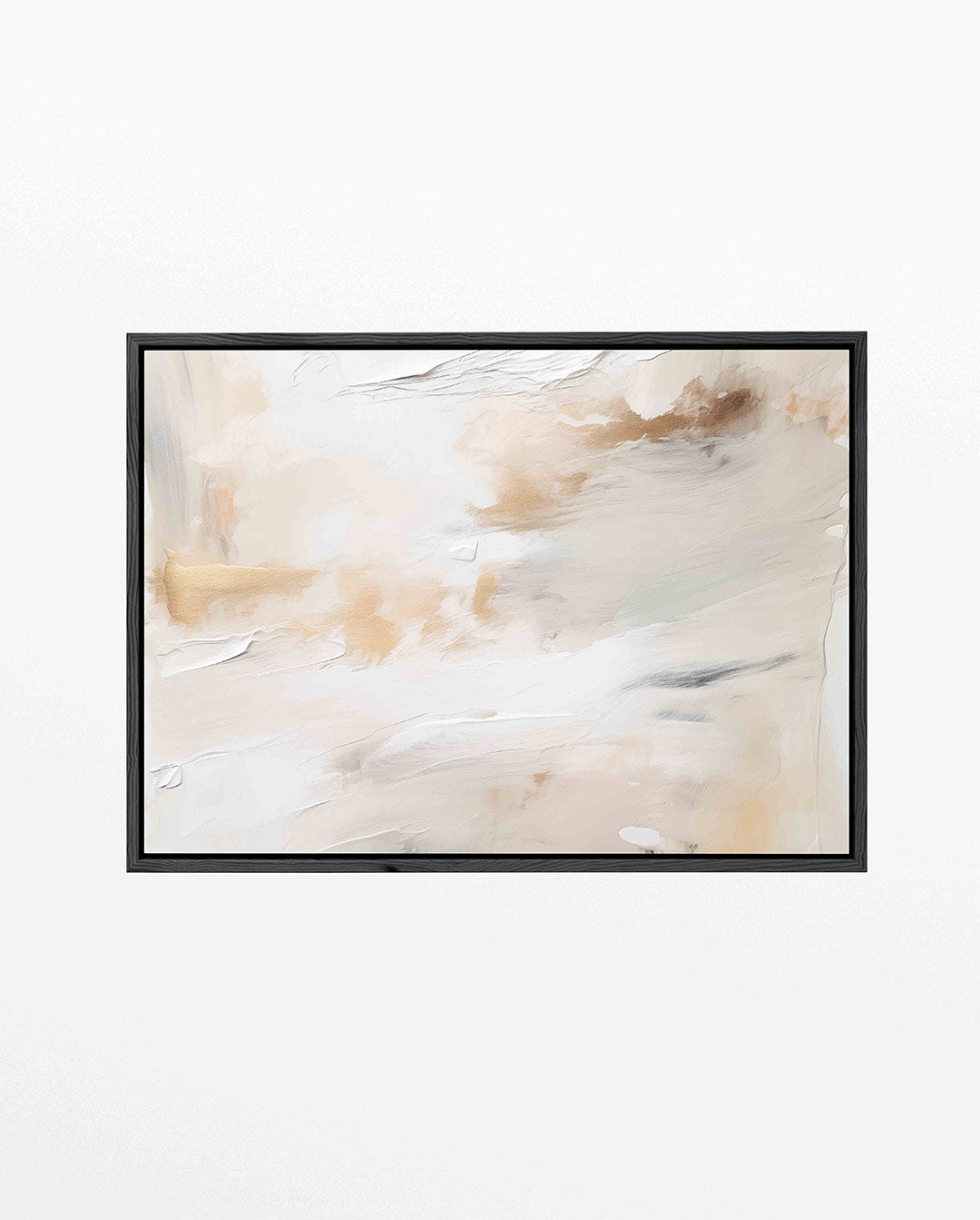 Organische vormen – Beige – liggend wanddecoratie kunstwerk