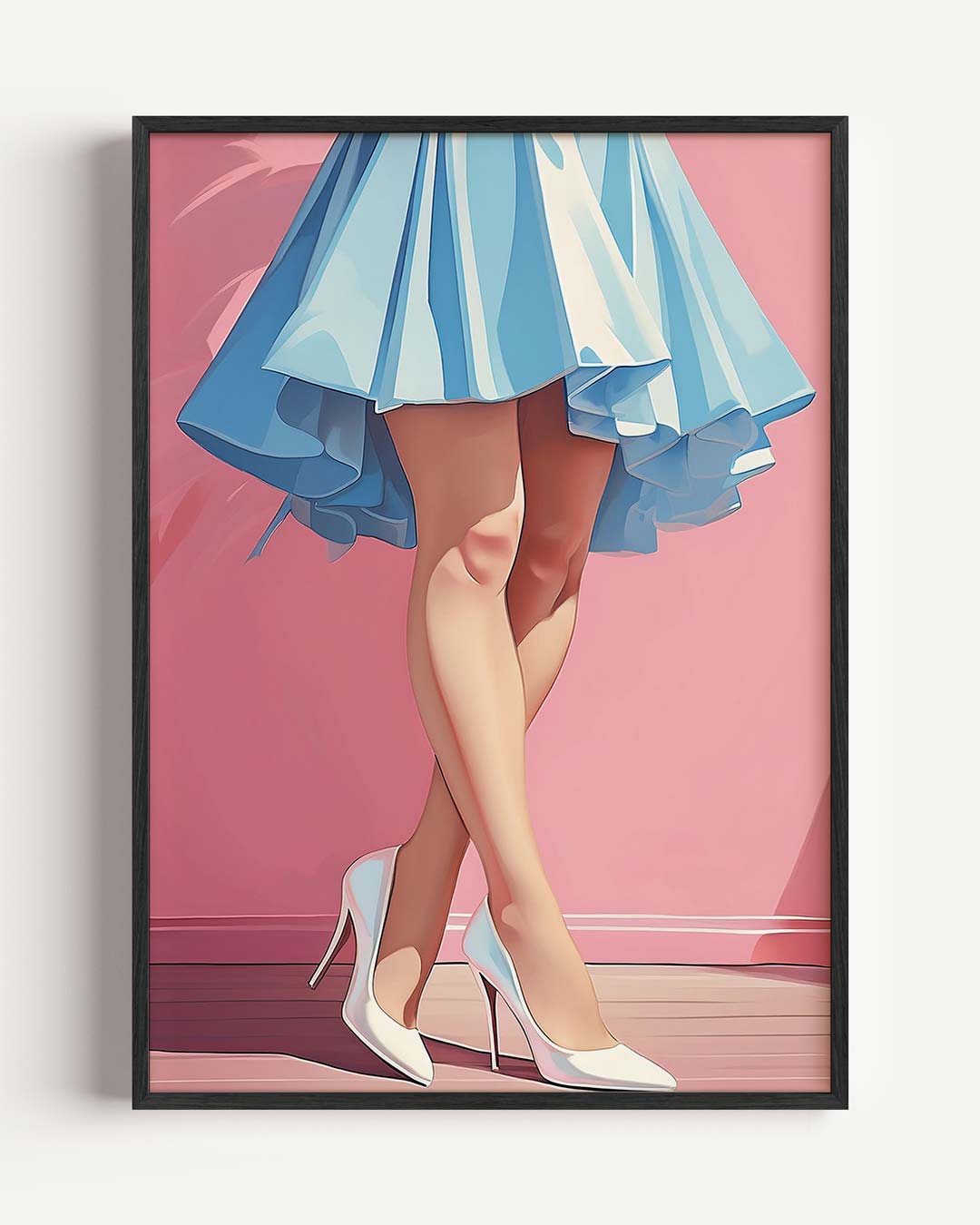 Vrouwelijke Elegantie – Popart en Streetart portret poster als wanddecoratie