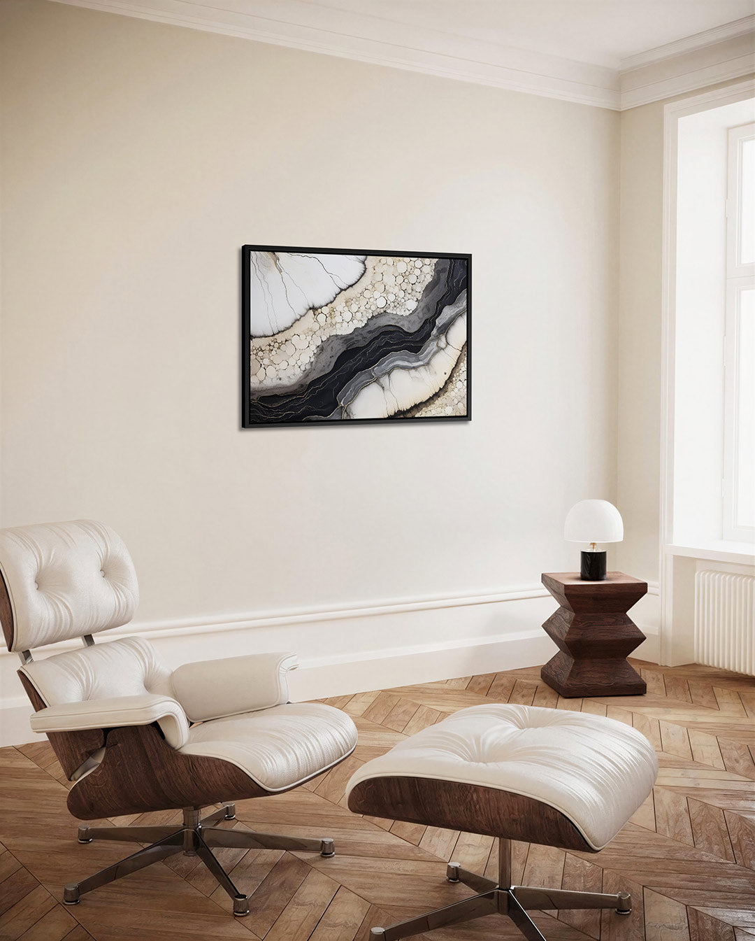Organische lijnen – Wanddecoratie kunstwerk – alternatieve weergave van het kunstwerk