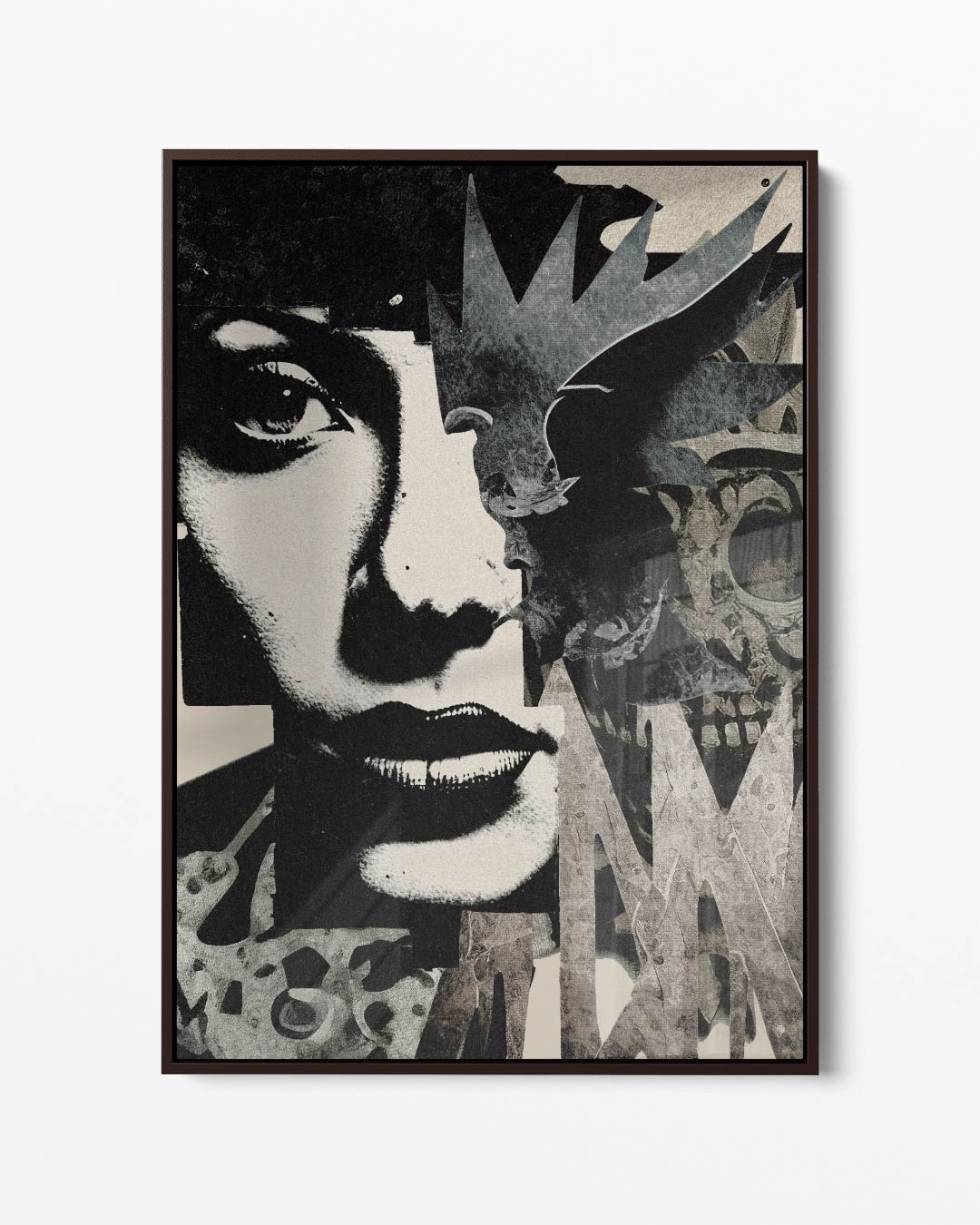 Mystieke Schatten – portret kunstwerk als wanddecoratie