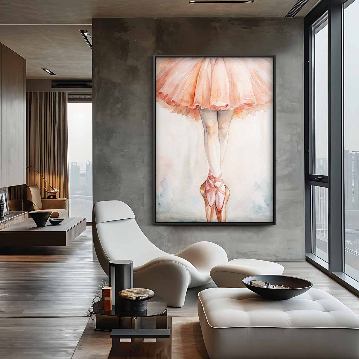 Elegante Ballerina – staand kunstwerk voor modern interieur