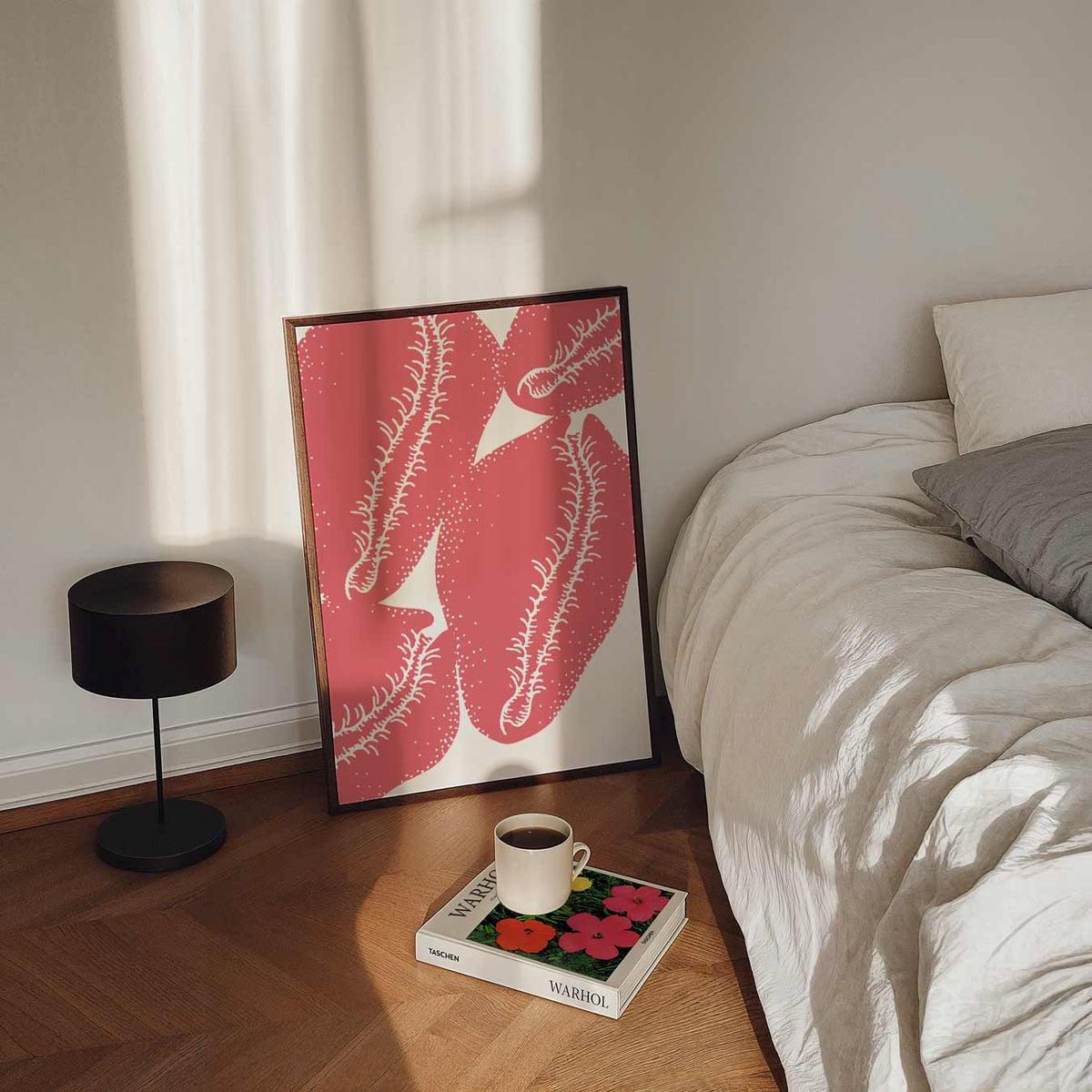 Bloeiende Flora Kunstposter – staande zeedieren wanddecoratie van WallArtistic