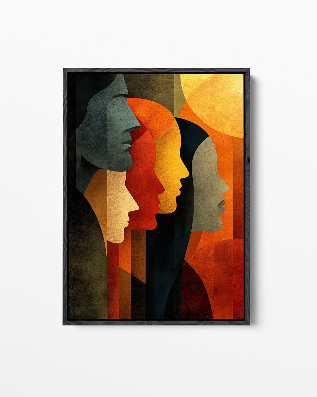 Gestileerde silhouetten – staand wanddecoratie kunstwerk