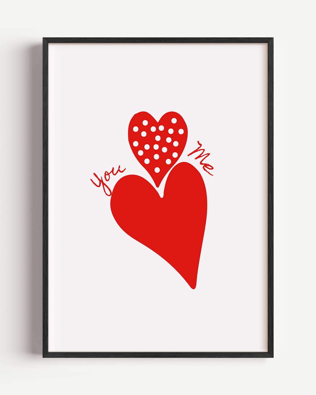 Liefdevolle Hartjes – zomer portret poster als wanddecoratie