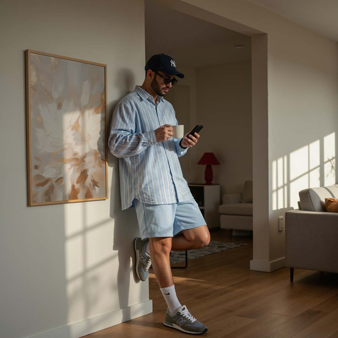 Dromerige Bloemenpracht in Aardetinten – abstracte texturen als portret poster