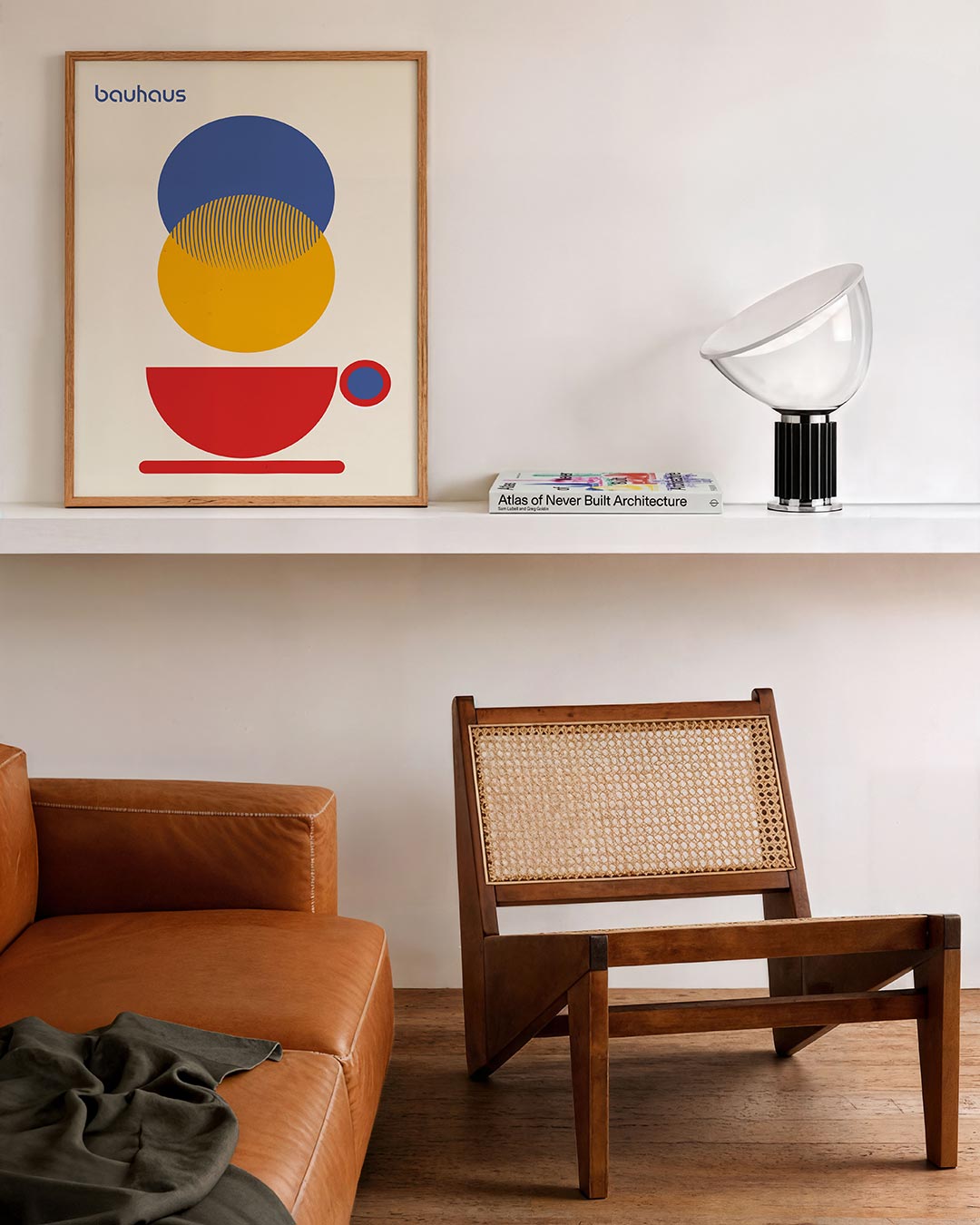 Vormen en vlakkenspel – staande Bauhaus poster voor aan de muur