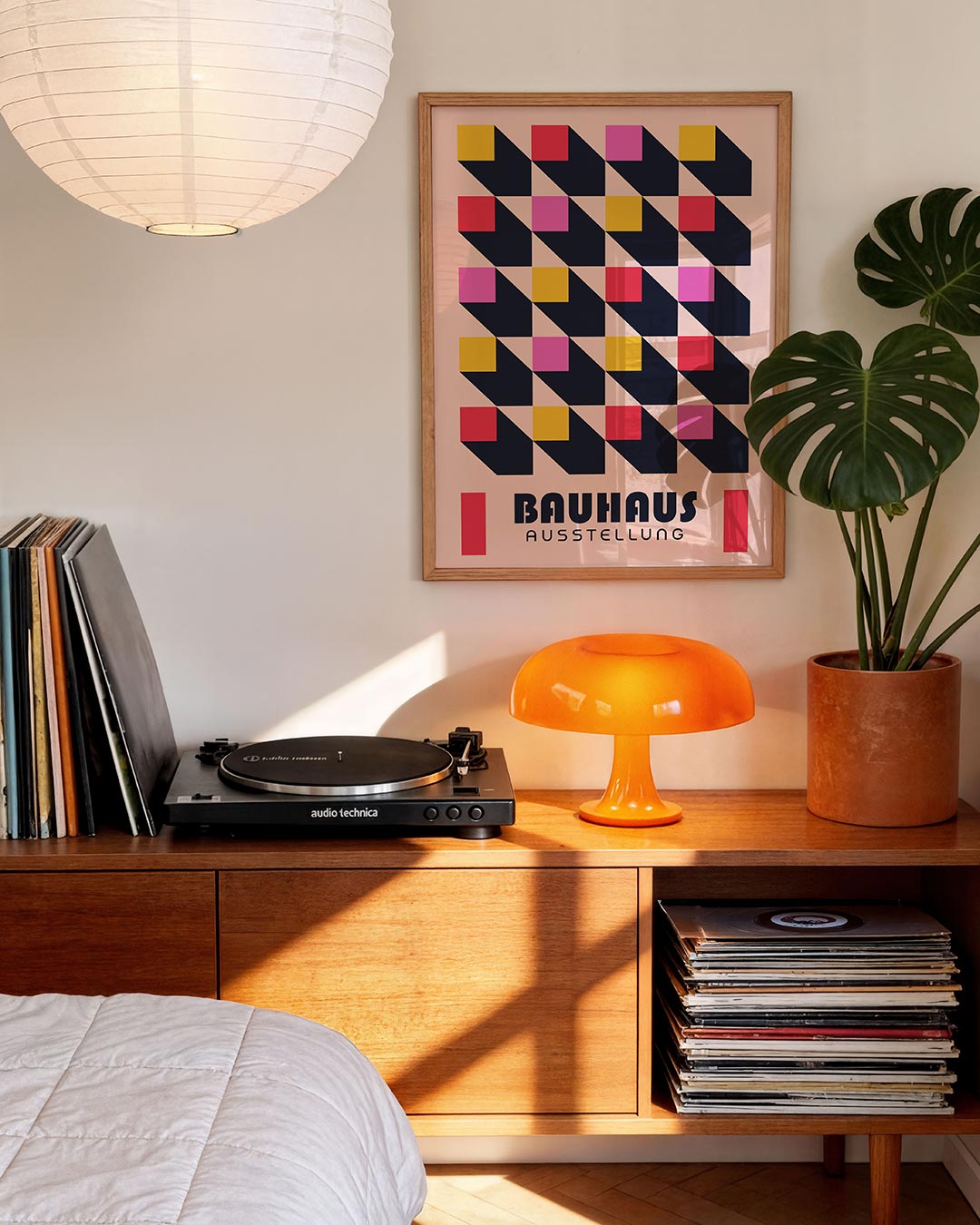 Vorm en schaduw – moderne Bauhaus wandkunst als poster