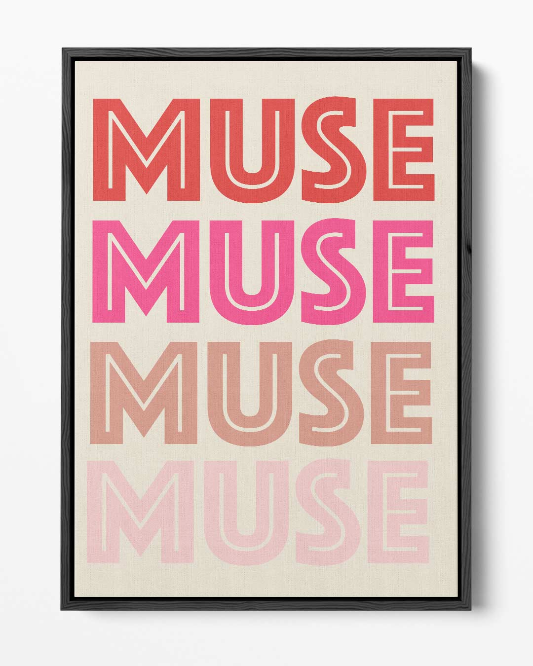 Kleurrijke Inspiratie MUSE Poster – portret kunstwerk als wanddecoratie