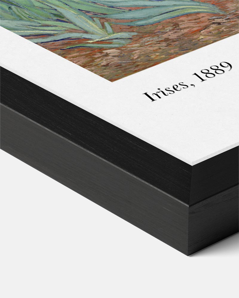 Van Gogh Irissen – abstracte poster als moderne staande wanddecoratie