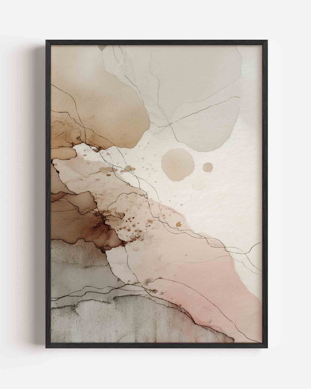 Abstracte vormen – abstracte portret poster als wanddecoratie