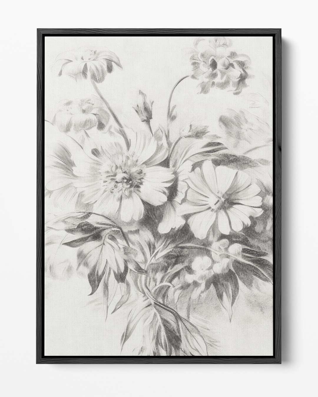 Zachte Bloemenpracht – portret kunstwerk als wanddecoratie