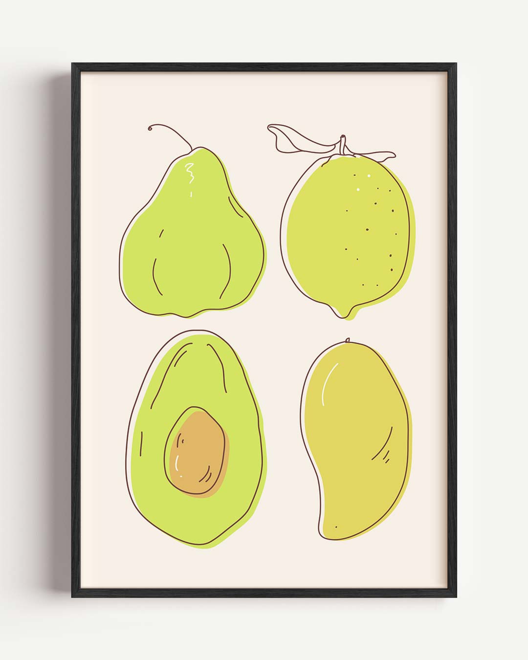 Fruitige Frisse Wandposter – keuken portret poster als wanddecoratie