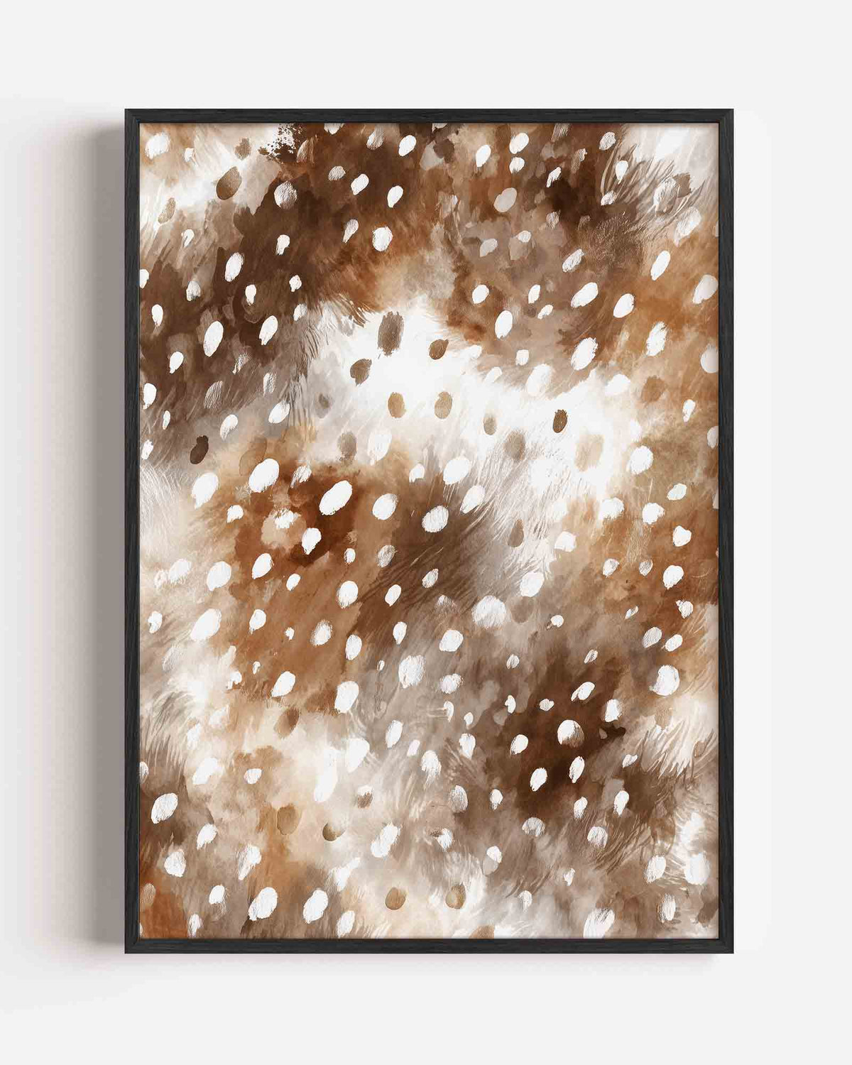 Bruine vlekken en stippen – safari portret poster als wanddecoratie