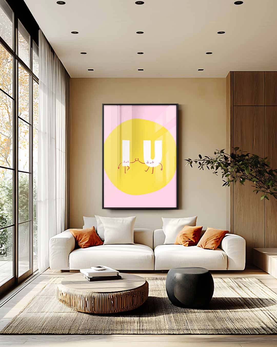 Vrolijke Karakters Wanddecoratie – staand kunstwerk voor modern interieur