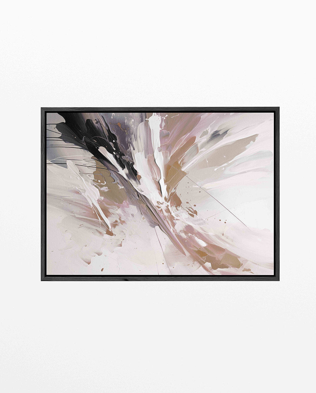 Dynamische kleurenexplosie – Krachtige – liggend wanddecoratie kunstwerk