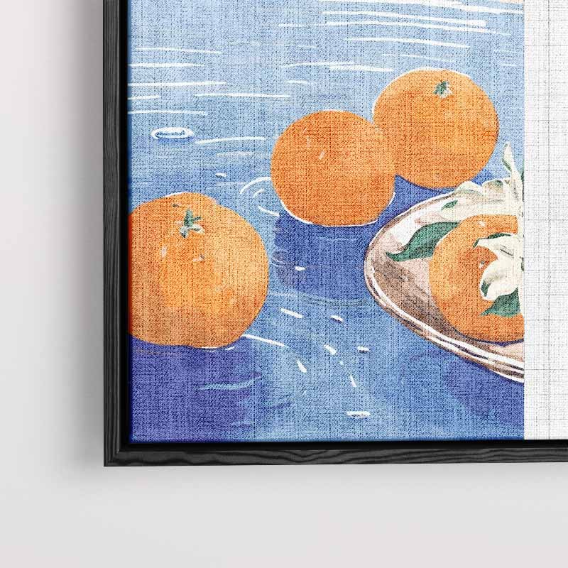Zomers Citrus Geluk – modern portret kunstwerk van WallArtistic
