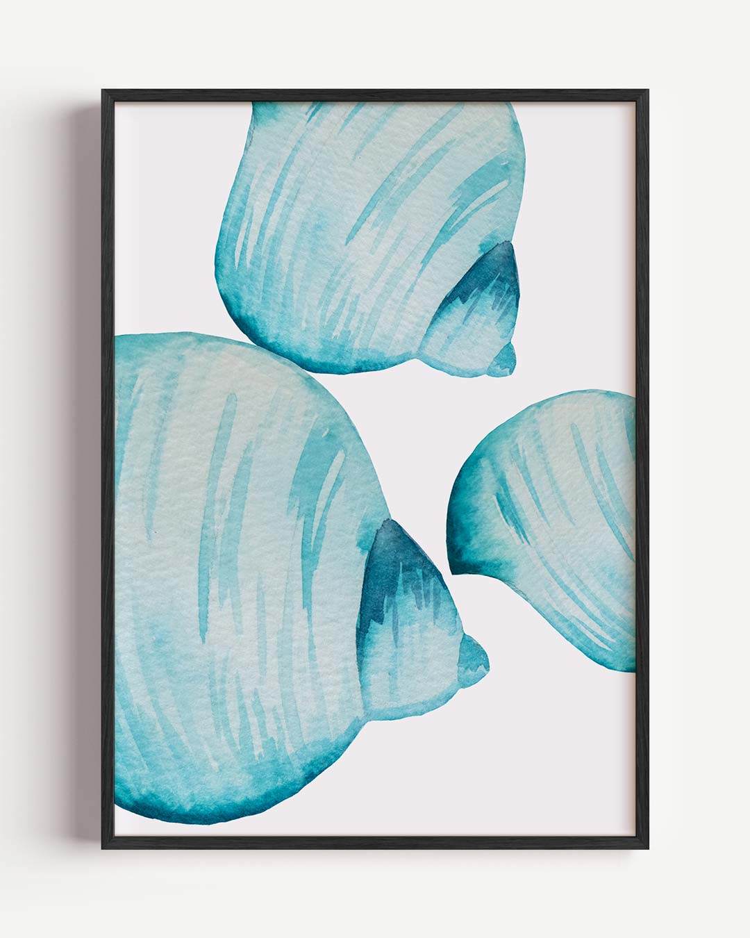 Abstracte Schelpen – dieren portret poster als wanddecoratie